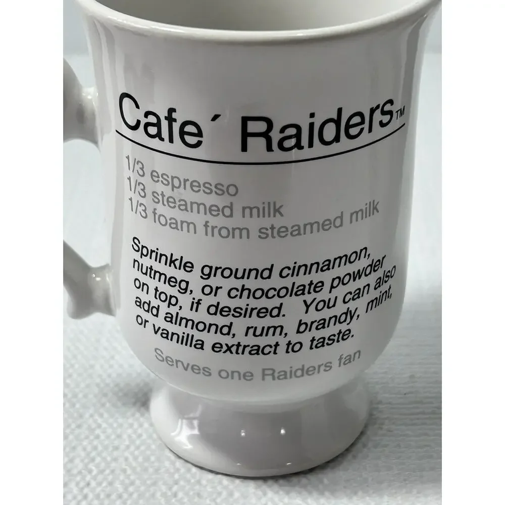 NFL Oakland Raiders‎ - 10oz Expresso Cafe - Ceramic Cup - Mug, (Set of 2)